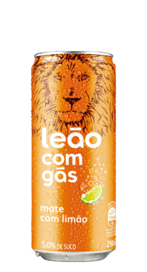 Chá Mate Leão Limão com Gás Lata 290ml (Fardo/Pack com 6)