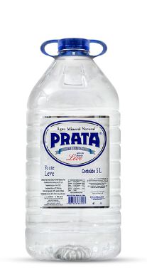 Galão de 5lts litros Água Mineral Prata descartável (pcte com 2 unid.)