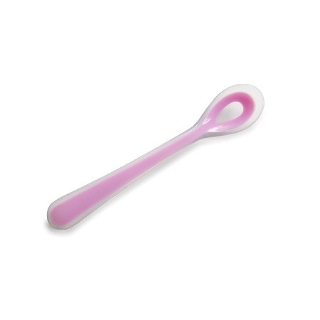 Kit 2 Colheres Silicone Rosa - Kababy