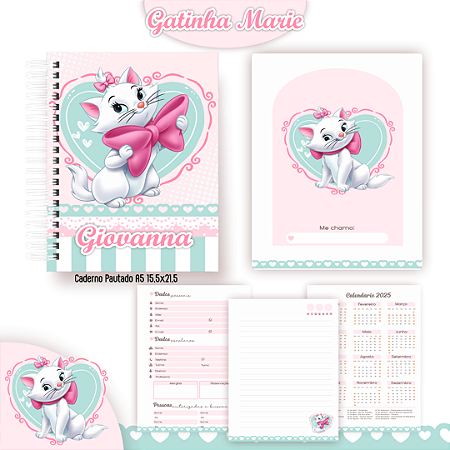 Caderno 1/4 - Gatinha
