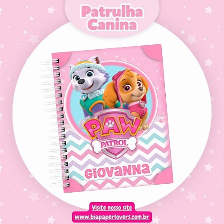 Caderno 1/4 - Patrulha Canina Menina