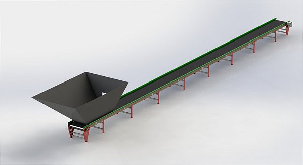 Conjunto - Esteira para Triagem de Produtos Recicláveis
