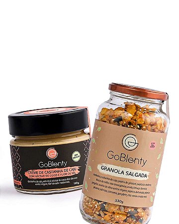 Granola Salgada + Creme de castanha de caju com nectar de coco e flor de sal