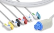 Cabo ECG 5 Vias Rabichos Fixos GE Datex Ohmeda