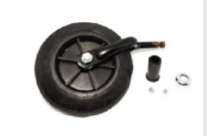 Roda completa cadeira de rodas com Garfo + Pneus 06” com Aro Parafuso Mais Arruelas (biruta)- Linha CDS