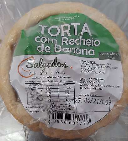 *A TORTA DE BANANA INDIVIDUAL 160g