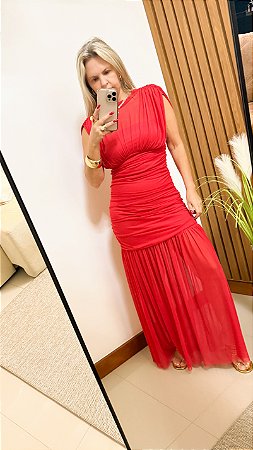 Vestido em tule Agnes