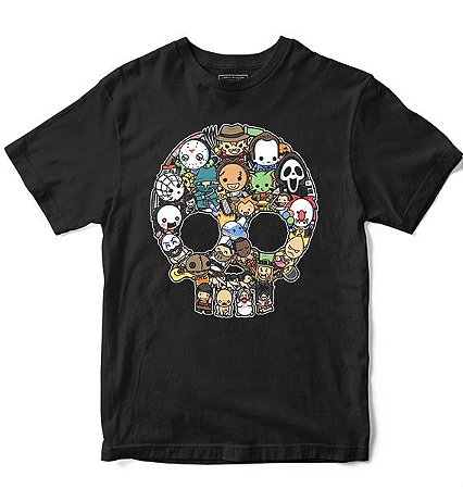 Camiseta Masculina Horror Kids- Loja Nerd e Geek - Presentes Criativos