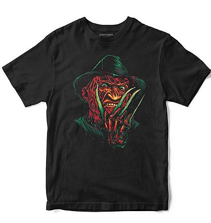 Camiseta Masculina Filme Freddy Krueger - Loja Nerd e Geek - Presentes Criativos