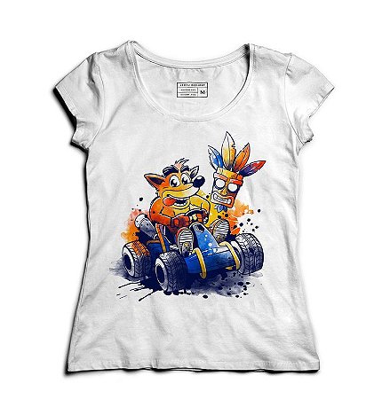Camiseta Feminina Crash - Loja Nerd e Geek - Presentes Criativos