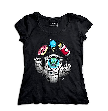 Camiseta Feminina Homer Space - Loja Nerd e Geek - Presentes Criativos