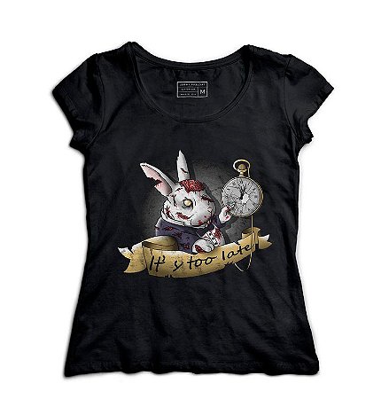 Camiseta Feminina Alice no País das Maravilhas - Loja Nerd e Geek - Presentes Criativos