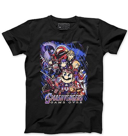 Camiseta Masculina Smashvengers - Super Plumber - Loja Nerd e Geek - Presentes Criativos