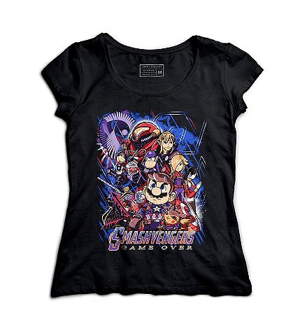 Camiseta Feminina Smashvengers - Super Plumber - Loja Nerd e Geek - Presentes Criativos