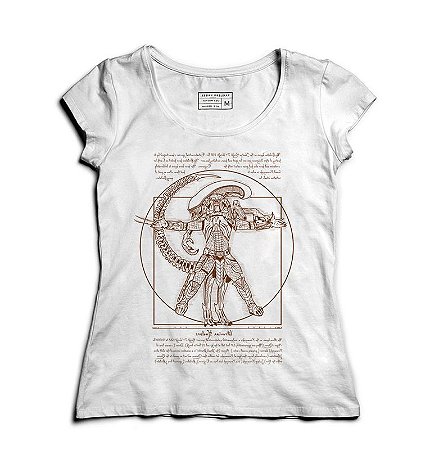 Camiseta Feminina Alien vs Predador - Loja Nerd e Geek - Presentes Criativos
