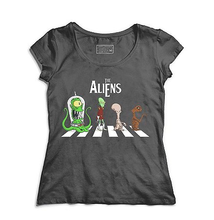 Camiseta Feminina Aliens - Loja Nerd e Geek - Presentes Criativos