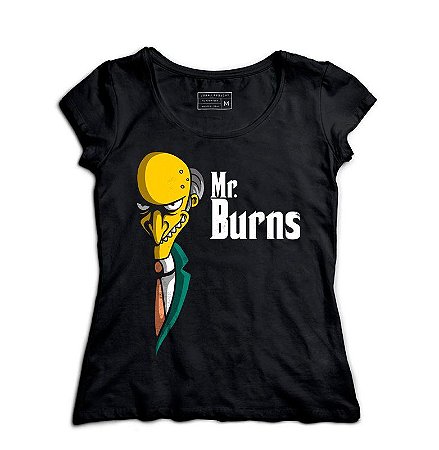 Camiseta Feminina Mr Burns - Loja Nerd e Geek - Presentes Criativos