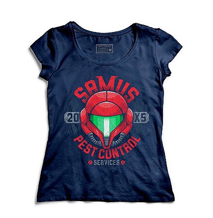 Camiseta Feminina Samus Aran - Loja Nerd e Geek - Presentes Criativos