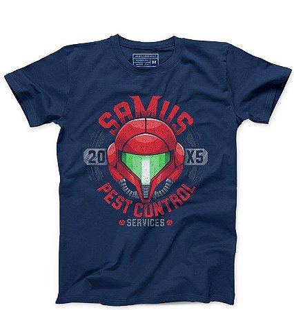 Camiseta Masculina Samus Aran   - Loja Nerd e Geek - Presentes Criativos