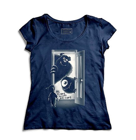 Camiseta Feminina Monstros SA - Loja Nerd e Geek - Presentes Criativos