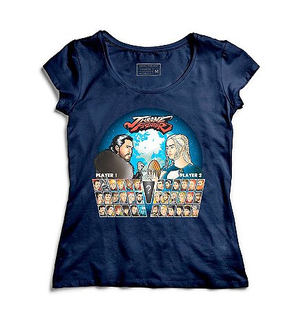 Camiseta Feminina Throne Fighter   - Loja Nerd e Geek - Presentes Criativos