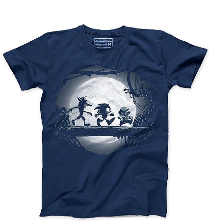 Camiseta Masculina Sonic e Super Plumber - Kakuna Matata  - Loja Nerd e Geek - Presentes Criativos