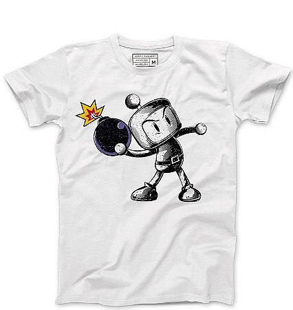 Camiseta Masculina Bombardeio  - Loja Nerd e Geek - Presentes Criativos