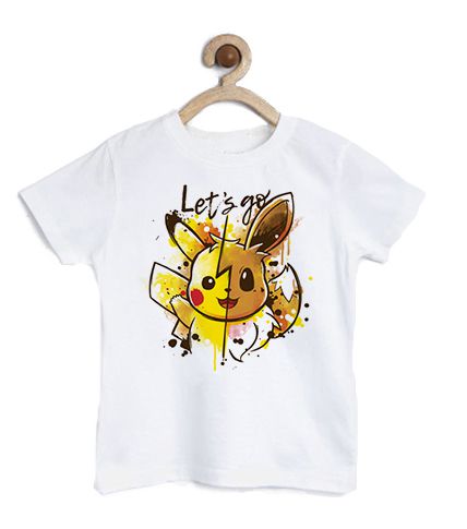 Camiseta Infantil Let's Go  - Loja Nerd e Geek - Presentes Criativos