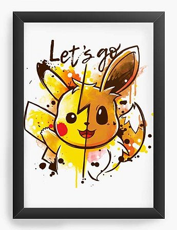 Quadro Decorativo A3 (45X33) Geekz Pikachu - Loja Nerd e Geek - Presentes Criativos