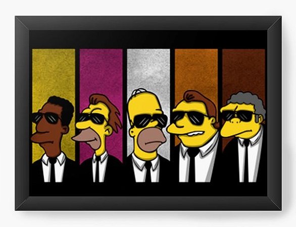 Quadro Decorativo A3 (45X33) Geekz Simpsons 007 - Loja Nerd e Geek - Presentes Criativos