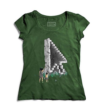 Camiseta Feminina Civilização Antiga - Loja Nerd e Geek - Presentes Criativos