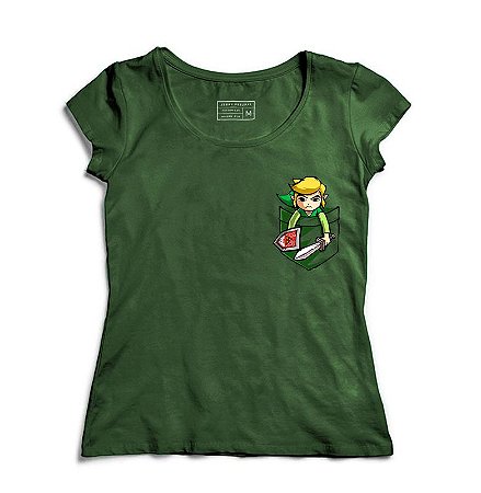 Camiseta Feminina Bolso Elf - Loja Nerd e Geek - Presentes Criativos