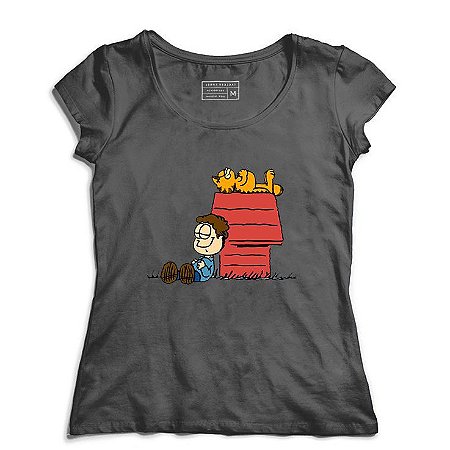 Camiseta Feminina Garfield - Loja Nerd e Geek - Presentes Criativos