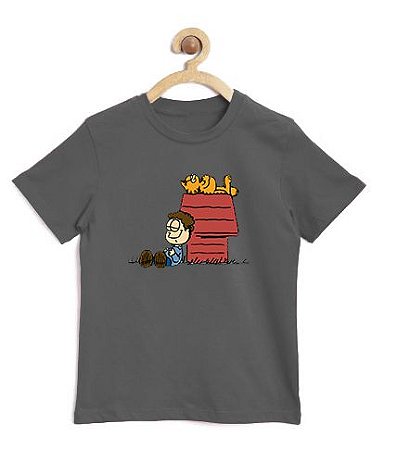 Camiseta Infantil Garfield - Loja Nerd e Geek - Presentes Criativos