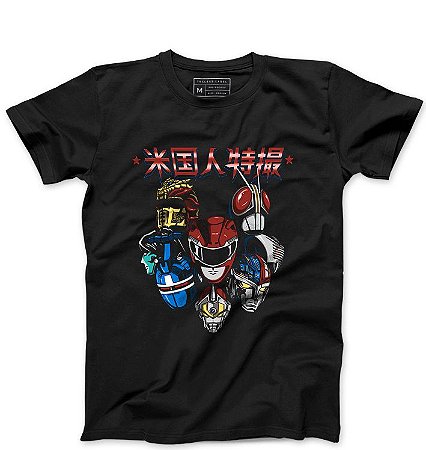 Camiseta Masculina Power Rangers - Loja Nerd e Geek - Presentes Criativos