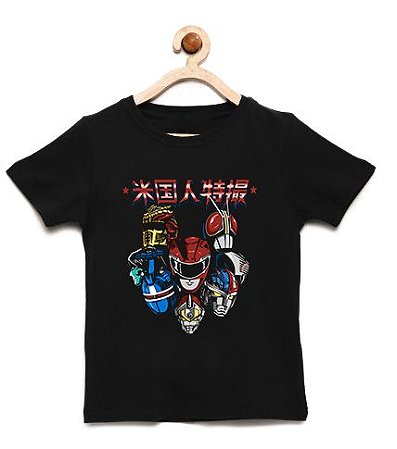 Camiseta Infantil Power Rangers - Loja Nerd e Geek - Presentes Criativos