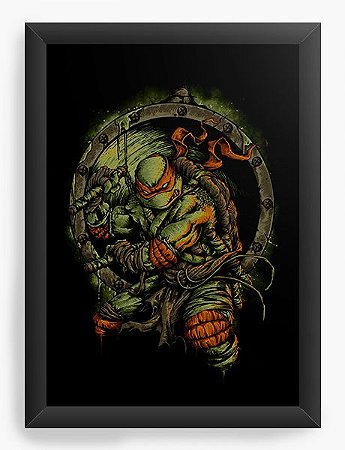 Quadro Decorativo A4 (33X24)  Tartarugas Ninja - Loja Nerd e Geek - Presentes Criativos