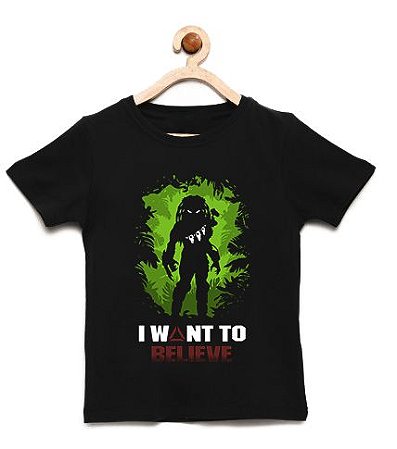 Camiseta Infantil Predador - Loja Nerd e Geek - Presentes Criativos