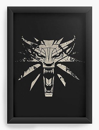 Quadro Decorativo A4 (33X24) Witcher - Loja Nerd e Geek - Presentes Criativos