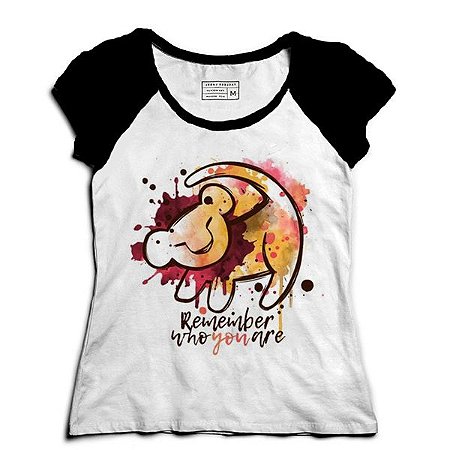 Camiseta Feminina Raglan Baby King - Loja Nerd e Geek