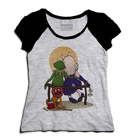 Camiseta Feminina Raglan Mescla Babies Friends - Loja Nerd e Geek
