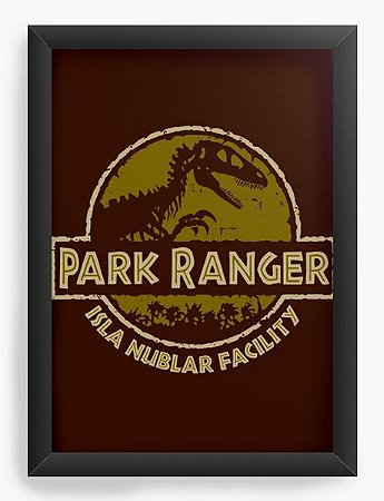 Quadro Decorativo A3 (45X33) Geekz Parque Ranger - Loja Nerd e Geek - Presentes Criativos