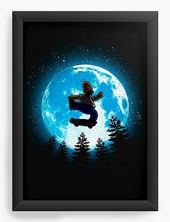 Quadro Decorativo A3 (45X33) Moon - Loja Nerd e Geek - Presentes Criativos