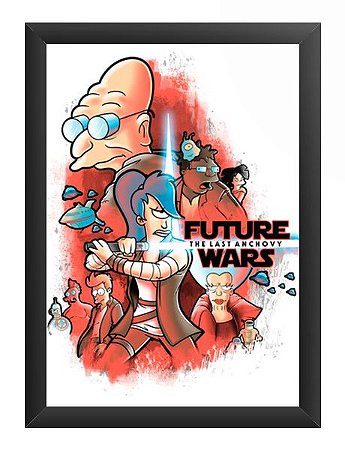 Quadro Decorativo A4 (33X24) Space Wars Future - Loja Nerd e Geek - Presentes Criativos
