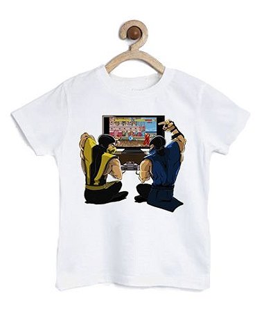 Camiseta Infantil Scorpion Street Fighter - Loja Nerd e Geek - Presentes Criativos