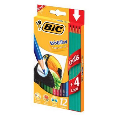 Lapis De Cor Bic C/12+4 (070330946446)