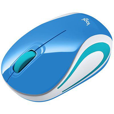 Mini mouse Logitech M187 S/Fio USB - Azul