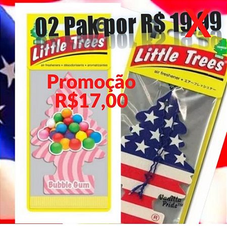 Little Tree Aromatizante veicular e ambiantes dois aromais diferentes.
