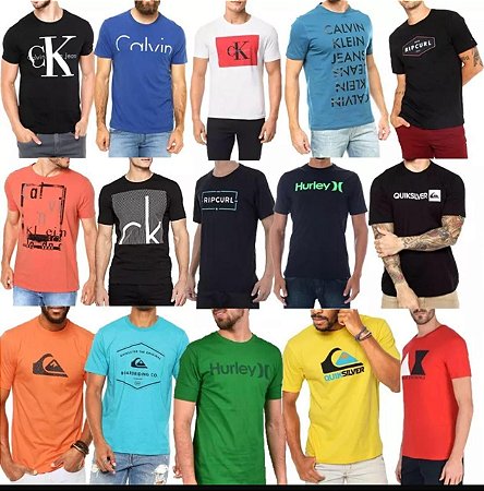 marcas famosas de camisetas masculinas