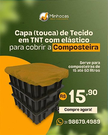 Capa de TNT com Elástico para Cobertura de Composteira (Tipo Touca)